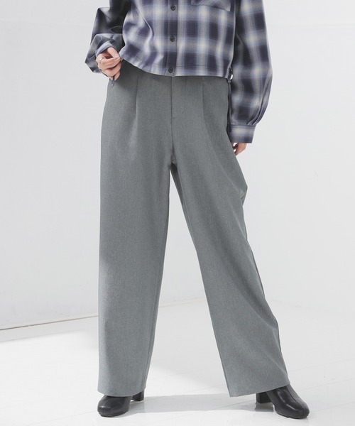 Honeys(ハニーズ)の「ストレートパンツ(股下68cm)(チノパンツ・レディース・ブラウン/ブラック/杢グレー/チャコールグレー・SS/S/M/L/LL)」の12枚目の写真