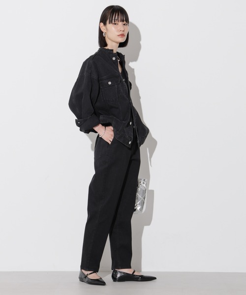 Apo(s)ture(アポスチャー)の「NORAH-001/デニムテーパードパンツ(デニムパンツ・レディース・ネイビー/ブラック・XS/S/M/L/XL)」の12枚目の写真