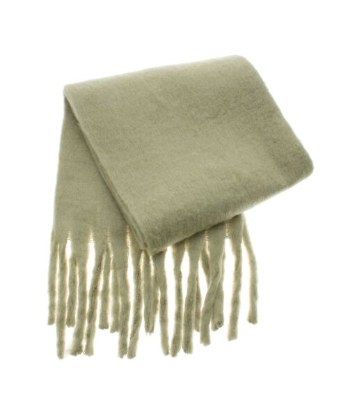 EMODA（エモダ）の「ボリュームフリンジマフラー（マフラー・レディース・グリーン/グレー/アイボリー・FREE）」の17枚目の写真