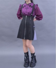axes femme POETIQUE | ファスナーデザインサス付スカート(スカート)