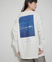 ADAM ET ROPE' | 【JANE SMITH】TIM BARBER bridge blue/ NYC blue L/S T-SHIRT(Tシャツ/カットソー)