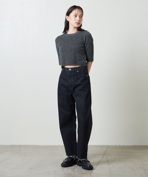 MARW UNITED ARROWS(マルゥ ユナイテッドアローズ)の「<MARW UNITED ARROWS>グリッター ニットプルオーバー(ニット/セーター・レディース・ネイビー/ダークグレー・FREE)」の9枚目の写真