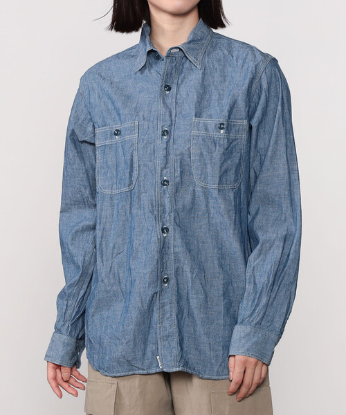 orSlow（オアスロウ）の「orSlow | シャンブレー ワークシャツ WOMEN 