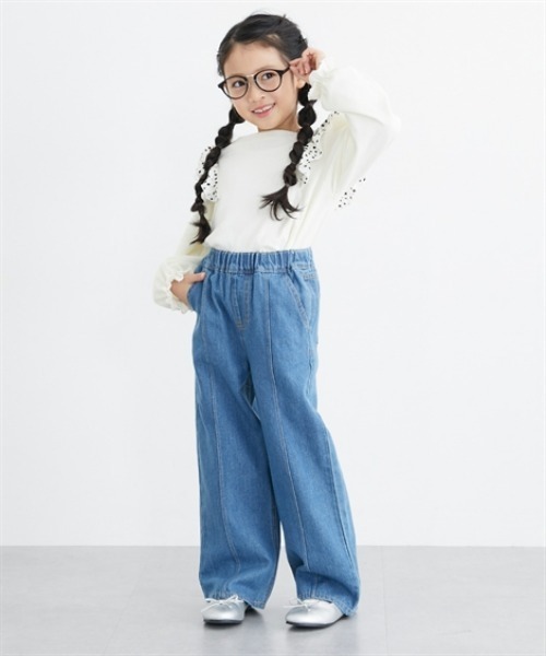 QUNTSTYLE(キュントスタイル)の「取り外し可能なサスペンダー付きパンツ(その他パンツ・キッズ・ネイビー/オフホワイト/ブルー・110/120/130/140/150/160/100)」の15枚目の写真