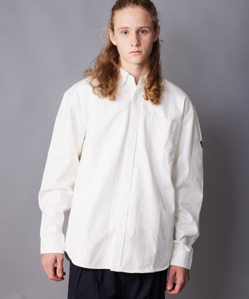 rehacer（レアセル）の「rehacer : Heavy Weight Cotton Loose Shirt with Flower Heart（シャツ/ブラウス・メンズ・ホワイト/ブラウン/ブラック・SMALL/MEDIUM/LARGE/X-LARGE）」の11枚目の写真