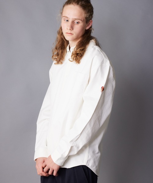 rehacer（レアセル）の「rehacer : Heavy Weight Cotton Loose Shirt with Flower Heart（シャツ/ブラウス・メンズ・ホワイト/ブラウン/ブラック・SMALL/MEDIUM/LARGE/X-LARGE）」の12枚目の写真