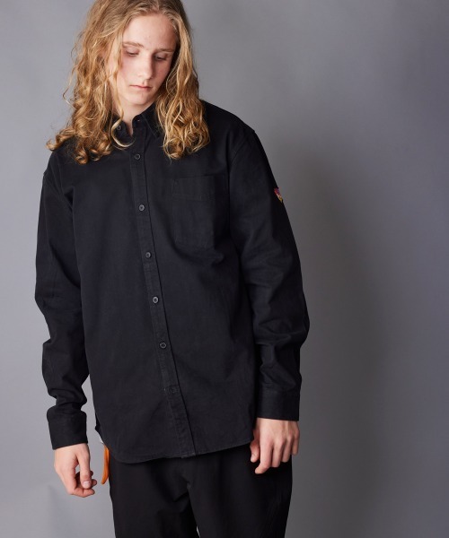 rehacer（レアセル）の「rehacer : Heavy Weight Cotton Loose Shirt with Flower Heart（シャツ/ブラウス・メンズ・ホワイト/ブラウン/ブラック・SMALL/MEDIUM/LARGE/X-LARGE）」の15枚目の写真