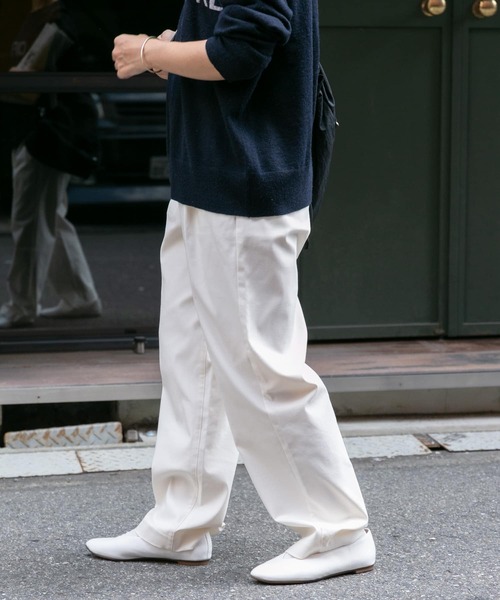 FORK&SPOON(フォークアンドスプーン)の「『セットアップ対応/イージーケア』FORK&SPOON ideal stretchイージーパンツ(その他パンツ・レディース・ネイビー/チェック/アイボリー・2/1)」の12枚目の写真