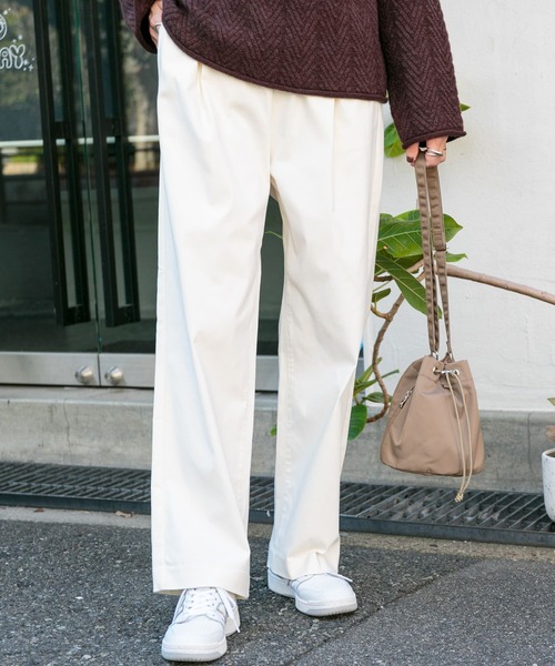 FORK&SPOON(フォークアンドスプーン)の「『セットアップ対応/イージーケア』FORK&SPOON ideal stretchイージーパンツ(その他パンツ・レディース・ネイビー/チェック/アイボリー・2/1)」の15枚目の写真