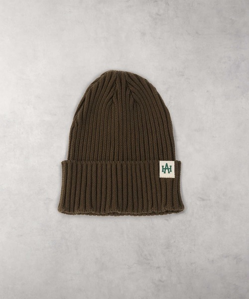 Right-on（ライトオン）の「【Hollywood athletic co】コットンワッチ（ニットキャップ/ビーニー・メンズ・ネイビー/オレンジ/ブラウン/ブラック・フリー）」の3枚目の写真