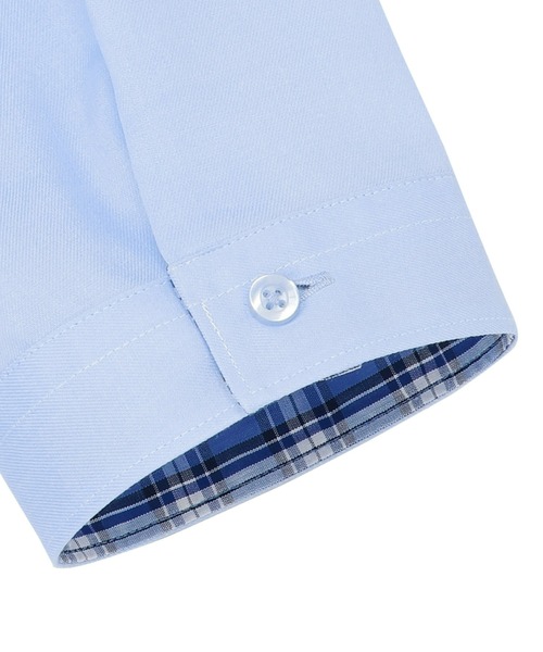 TOKYO SHIRTS（トウキョウシャツ）の「形態安定ノーアイロン レギュラー 7分袖ビジネスワイシャツ（ビジネスシャツ・レディース・ブルー・L/LL/M）」の4枚目の写真