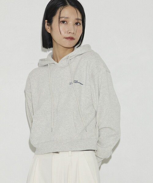 Firsthand（ファーストハンド）の「MA Firsthand/マ ファーストハンド LOGO HOODIE / ロゴフーディ / プルオーバーパーカー（パーカー・レディース・ブラック/オフホワイト/レッド/ネイビー・ﾌﾘ-）」の13枚目の写真