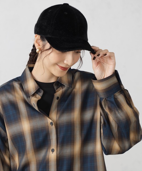 FOUND GOOD（ファウンドグッド）の「ファーキャップ（キャップ・レディース・ブラウン系8/ネイビー/ブラック/グレー系2・FREE）」の2枚目の写真