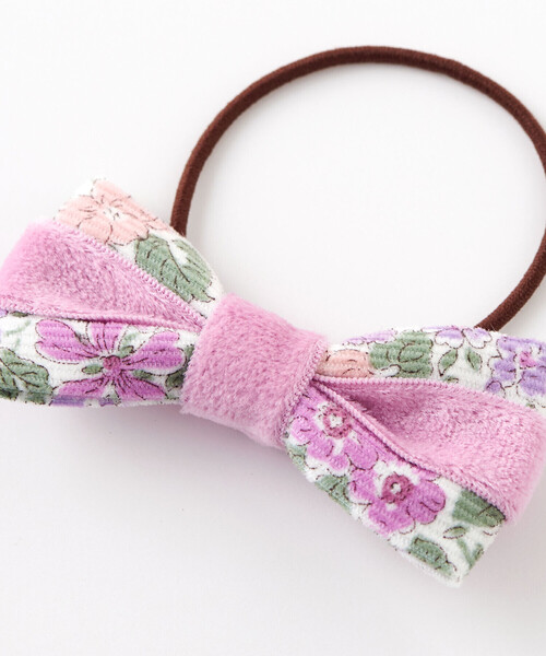 Tartine et Chocolat（タルティーヌエショコラ）の「【日本製】【お揃い】リバティ(JoannaLouise)ヘアゴム（ヘアゴム・キッズ・パープル系その他/ブルー系その他・FREE）」の7枚目の写真