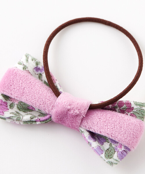 Tartine et Chocolat（タルティーヌエショコラ）の「【日本製】【お揃い】リバティ(JoannaLouise)ヘアゴム（ヘアゴム・キッズ・パープル系その他/ブルー系その他・FREE）」の8枚目の写真