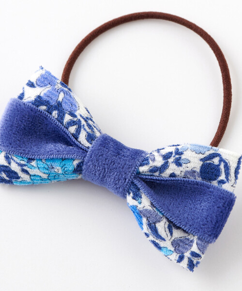 Tartine et Chocolat（タルティーヌエショコラ）の「【日本製】【お揃い】リバティ(JoannaLouise)ヘアゴム（ヘアゴム・キッズ・パープル系その他/ブルー系その他・FREE）」の5枚目の写真