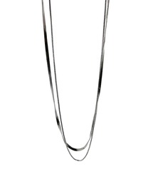 Import & Select（インポートアンドセレクト）の「KISHOKACHI 希少価値 スリムダブルチェーンコンビステンレスネックレス（ネックレス）」