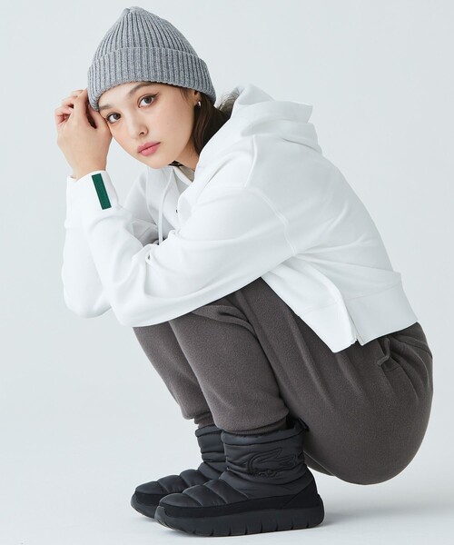 LACOSTE（ラコステ）の「ウィメンズ SERVE SLIPPER MID 2241CFA / 中綿キルティング ウィンターブーツ（ブーツ・レディース・ブラック×ブラック・23.5cm/22.5cm/24.0cm/25.0cm）」の5枚目の写真