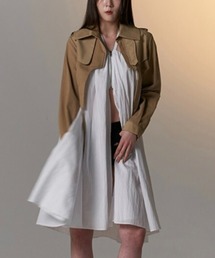 ARTS DE BASE（アートデベース）の「【ARTS DE BASEE】TRENCH CROP JACKET（トレンチコート）」