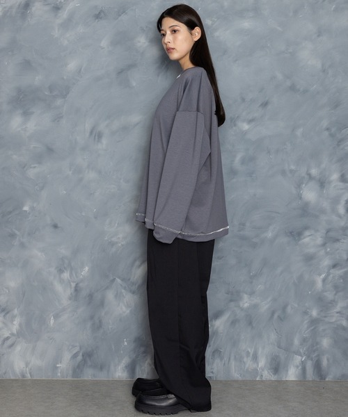 kuu　アドーア　 ソフトダンボールカットソー　ブラック アドーア ADORE ソフトダンボールカットソー （ブラック
