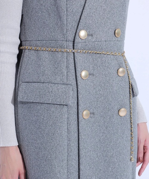 Mystrada トレンチジレワンピース Mystrada（マイストラーダ）の「トレンチジレワンピ（ワンピース