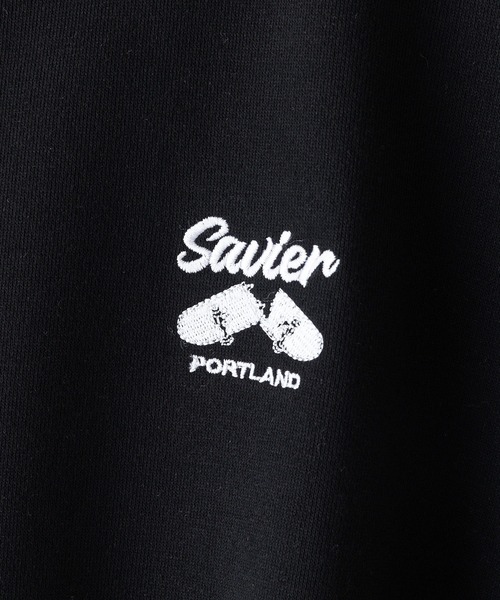 SAVIER(サビアー)の「【SAVIER/サビアー】WALKING DONUTSコラボ / バックプリント ビッグシルエット スウェットトレーナー ワンポイント刺繍 ブランドロゴ(スウェット・メンズ・杢グレー/ブラック・MEDIUM/LARGE)」の18枚目の写真