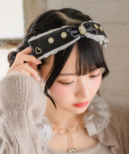 ROJITA（ロジータ）の「BIGレースリボンカチューシャ（カチューシャ