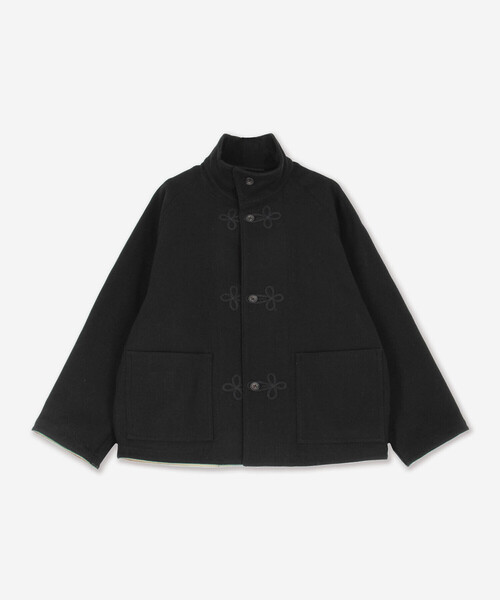 HAVERSACK(ハバーザック)の「HAVERSACK | ヴィンテージメルトン スタンドカラージャケット WOMEN(その他アウター・レディース・ブラック・1)」の11枚目の写真