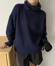 CAPRICIEUX LE'MAGE | 【もちふわシリーズ】もちふわルーズタートルプルオーバー(ニット/セーター)