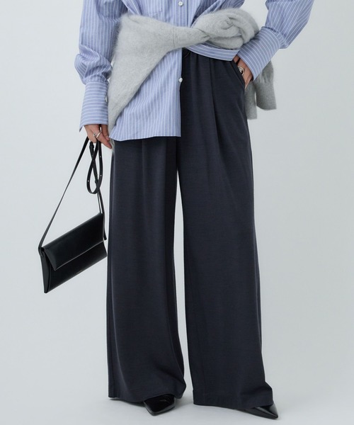 Chaos(カオス)の「Chaos(カオス)/レダールワイドパンツ 【セットアップ可】(その他パンツ・レディース・チャコール/ネイビー/モカ・FREE)」の3枚目の写真