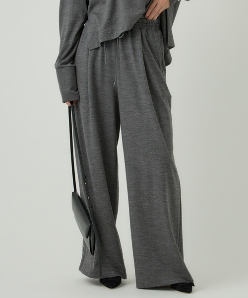 Chaos(カオス)の「Chaos(カオス)/レダールワイドパンツ 【セットアップ可】(その他パンツ・レディース・チャコール/ネイビー/モカ・FREE)」の2枚目の写真