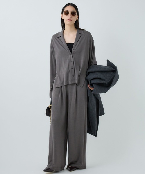 Chaos(カオス)の「Chaos(カオス)/レダールワイドパンツ 【セットアップ可】(その他パンツ・レディース・チャコール/ネイビー/モカ・FREE)」の11枚目の写真