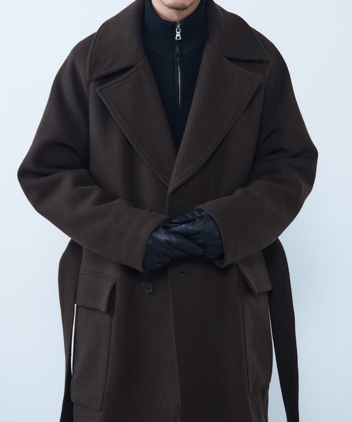 HARRIS TWEED（ハリスツイード）の「【SETUP7】スマホ対応レザー 三色飾り×差し色 裏ボア メンズ手袋 WINGI（手袋・メンズ・ネイビー/ブラック/ダークブラウン・FREE）」の22枚目の写真