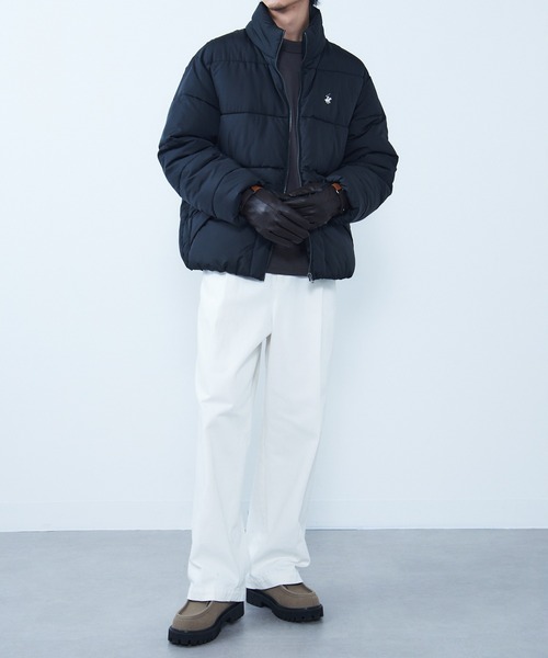 HARRIS TWEED（ハリスツイード）の「【SETUP7】スマホ対応レザー 三色飾り×差し色 裏ボア メンズ手袋 WINGI（手袋・メンズ・ネイビー/ブラック/ダークブラウン・FREE）」の18枚目の写真