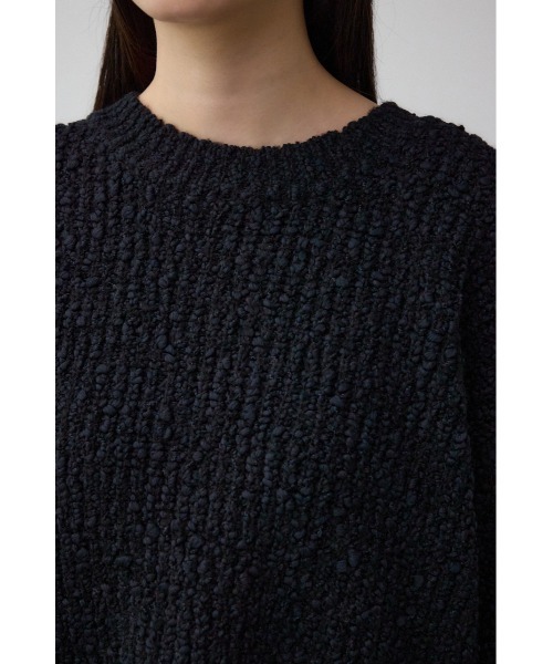 AZUL by moussy(アズールバイマウジー)の「ブークレクロップドニット(ニット/セーター・レディース・アイボリー/ブラック/レッド・FREE)」の21枚目の写真