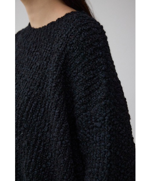 AZUL by moussy(アズールバイマウジー)の「ブークレクロップドニット(ニット/セーター・レディース・アイボリー/ブラック/レッド・FREE)」の22枚目の写真