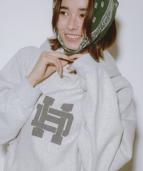 JOURNAL STANDARD(ジャーナルスタンダード)の「東野デニム × JOURNAL STANDARD / HOODIE(パーカー・メンズ・グレー/ライトグレー・SMALL/MEDIUM/LARGE)」の5枚目の写真