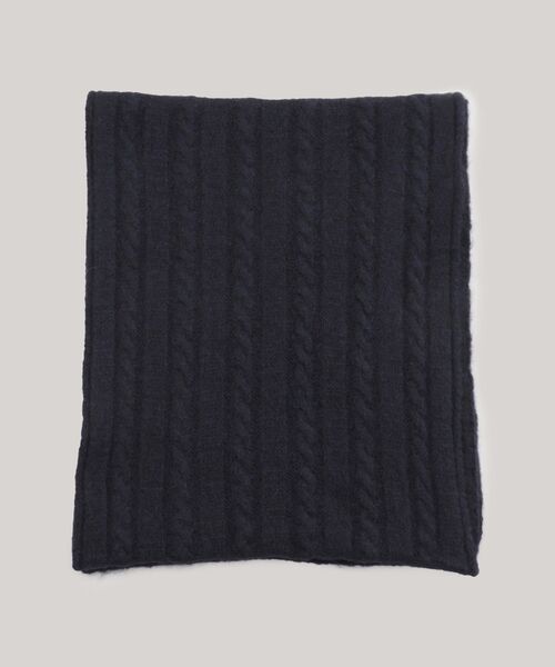 TOMMY HILFIGER（トミーヒルフィガー）の「タイムレスケーブルマフラー（マフラー・レディース・ネイビー・FREE）」の10枚目の写真