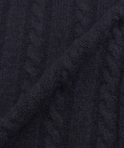 TOMMY HILFIGER（トミーヒルフィガー）の「タイムレスケーブルマフラー（マフラー・レディース・ネイビー・FREE）」の12枚目の写真