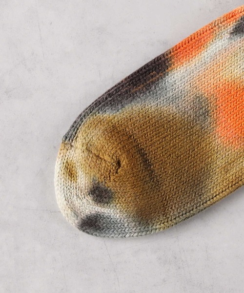 Right-on（ライトオン）の「【ANONYMOUSISM】ダッシュダイクルー（ソックス/靴下・メンズ・グリーン/オフホワイト/オレンジ・フリー）」の11枚目の写真