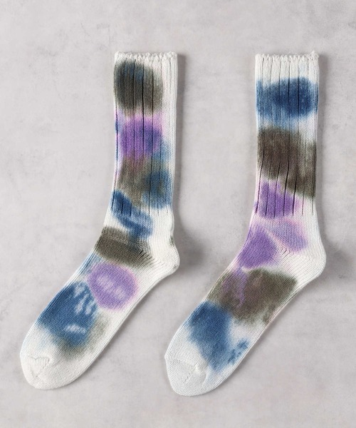 Right-on（ライトオン）の「【ANONYMOUSISM】ダッシュダイクルー（ソックス/靴下・メンズ・グリーン/オフホワイト/オレンジ・フリー）」の13枚目の写真