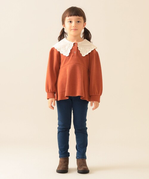 BEAMS mini（ビームスミニ）の「ベーシック ストレッチ パンツ 2025SS（90～150cm）（その他パンツ・キッズ・ブルー系その他4/ブラック・130/120/90/140/110/100/150）」の7枚目の写真