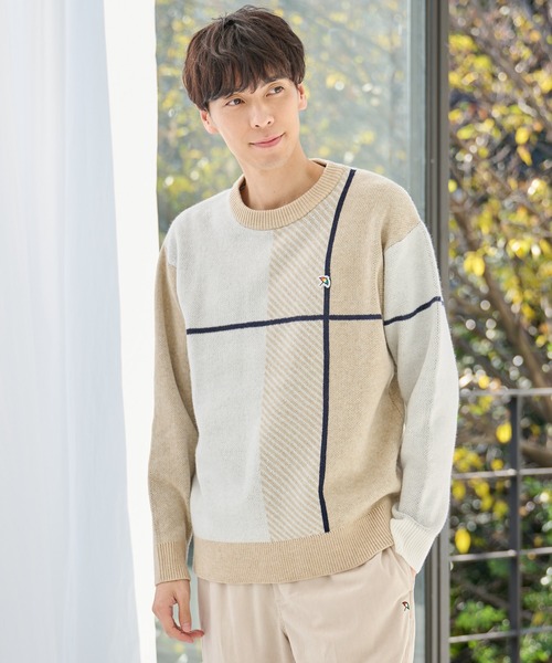 ジャガードチェック ニット プルオーバー（ニット/セーター）｜Arnold Palmer（アーノルドパーマー）