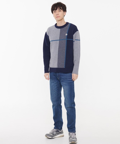 ジャガードチェック ニット プルオーバー（ニット/セーター）｜Arnold Palmer（アーノルドパーマー）