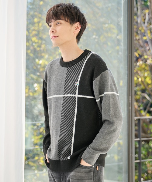 ジャガードチェック ニット プルオーバー（ニット/セーター）｜Arnold Palmer（アーノルドパーマー）