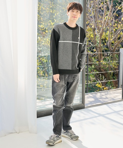 ジャガードチェック ニット プルオーバー（ニット/セーター）｜Arnold Palmer（アーノルドパーマー）