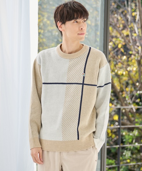 ジャガードチェック ニット プルオーバー（ニット/セーター）｜Arnold Palmer（アーノルドパーマー）