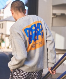 moyan ecri | <moyan ecri>カシミヤ混ロゴニットクルーネックSTICKER LOGO KNIT PULLOVER(ニット/セーター)