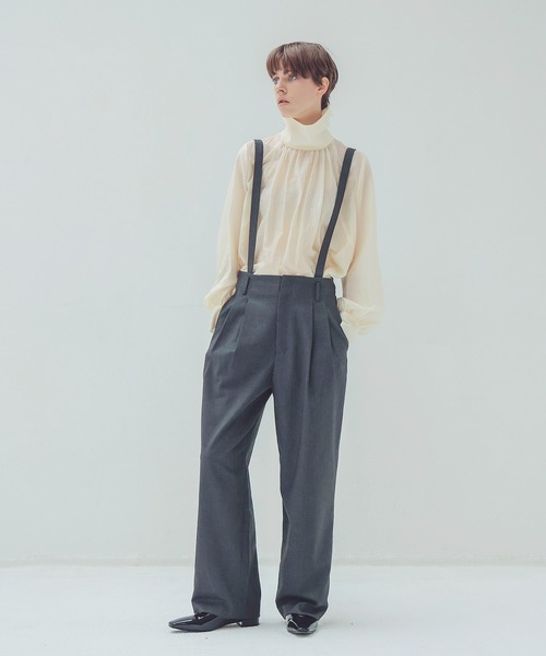試着のみ　ドレスレイブ　タフタタックデザインパンツ　カーゴパンツ　パラシュート detachable strap tuck pants(デタッチャブルストラップタック