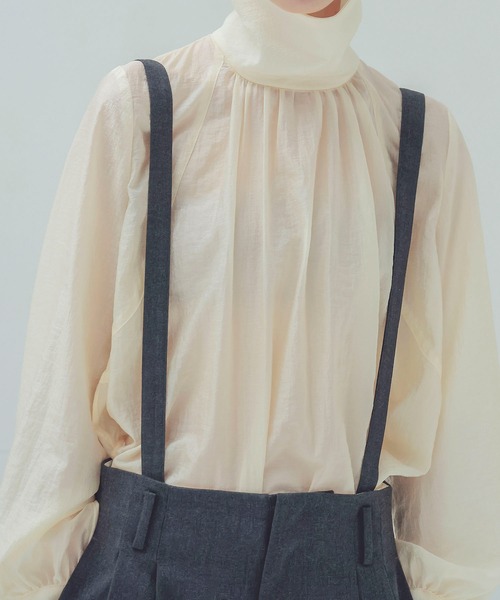 DRESSLAVE(ドレスレイブ)の「detachable strap tuck pants(デタッチャブルストラップタックパンツ)(スラックス・レディース・ブラック/チャコールグレー・36/38)」の14枚目の写真